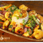 Bold & Tasty Gochujang shrimp and chicken Sunday, October 13, 2024.